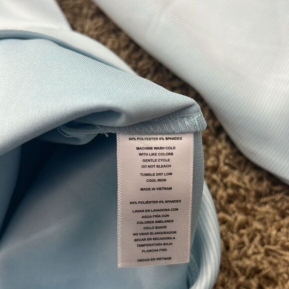 Hickey Freeman‎ Golf Light Blue Quarter Zip Long Sleeve Shirt Size XL Light Blue - Picture 6 of 10